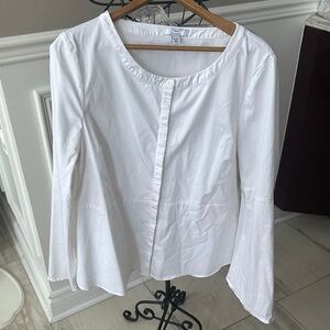 Halston Heritage White Button Down Shirt